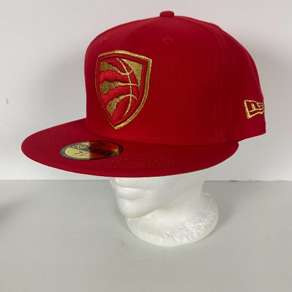 NEW Toronto Raptors New Era 59Fifty NBA Team Shield Fitted Hat Cap Mens Sz 7 1/8 - Picture 3 of 11
